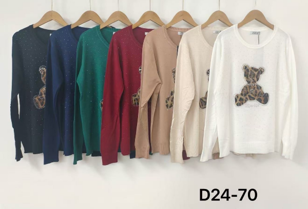 Bluzki damska Roz Standard,  Mix Kolor  Paczka 10 szt